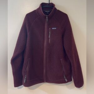 Patagonia Burgundy Fleece Jacket
